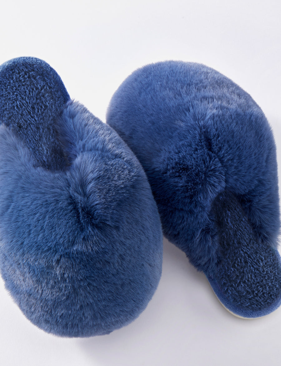 Faux Fur Bubble Slippers