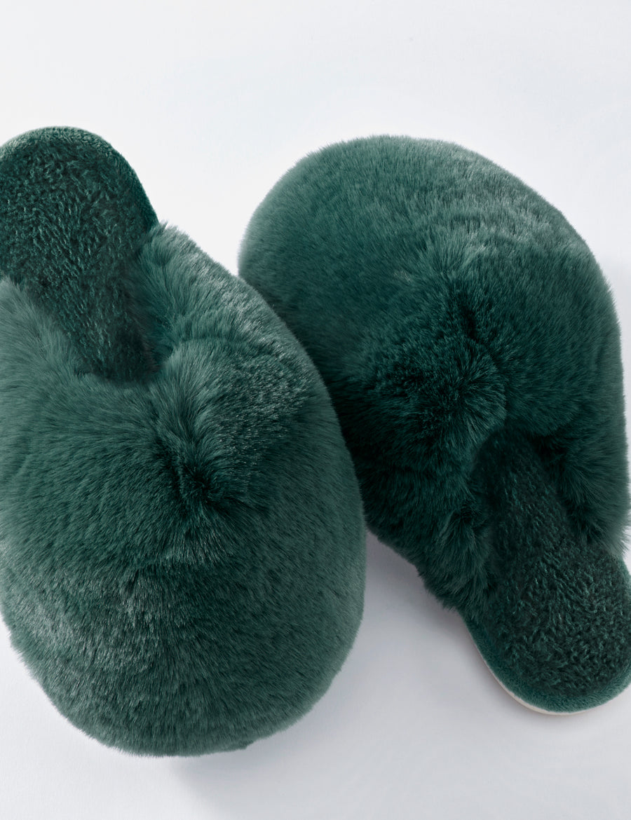 Faux Fur Bubble Slippers