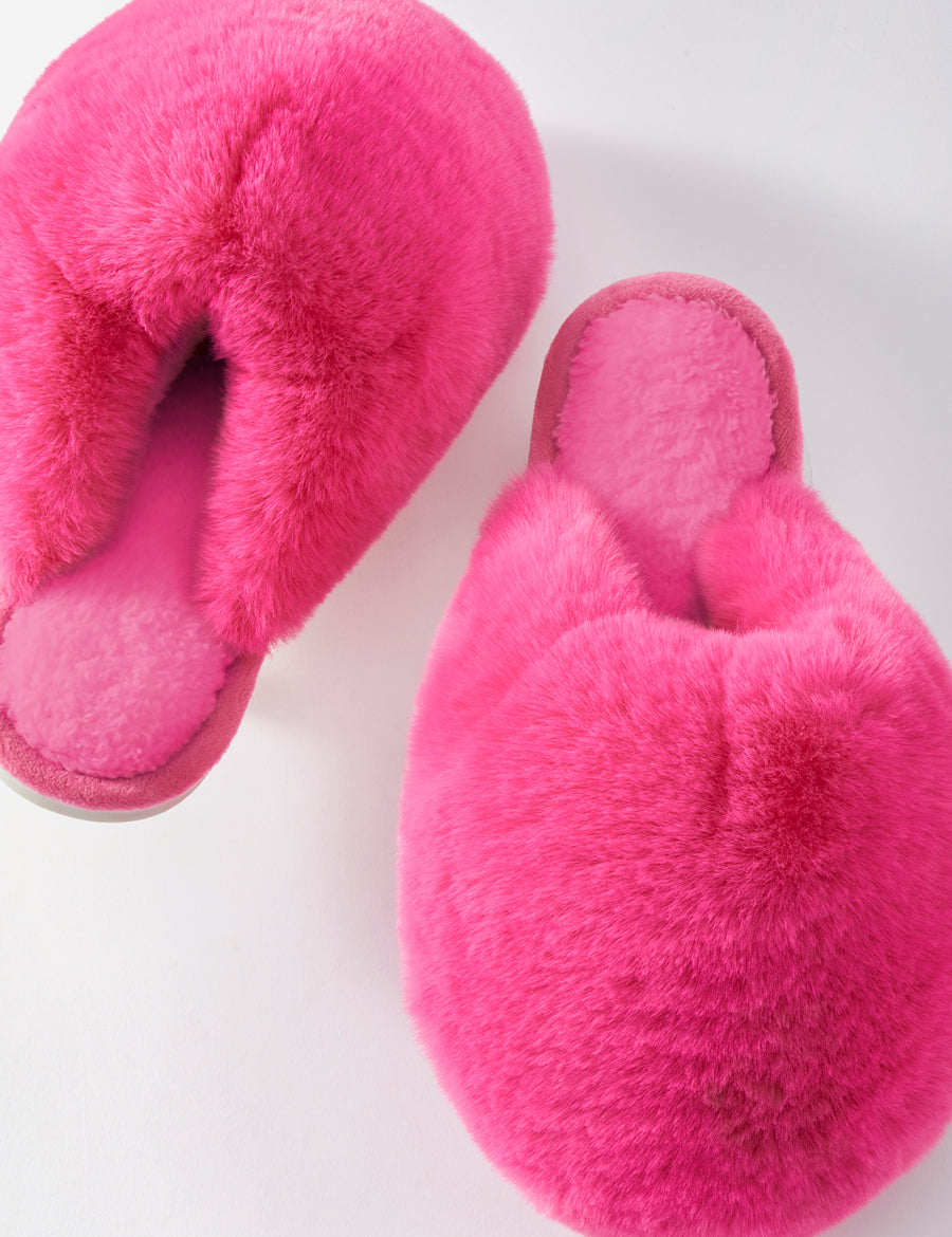 Faux Fur Bubble Slippers