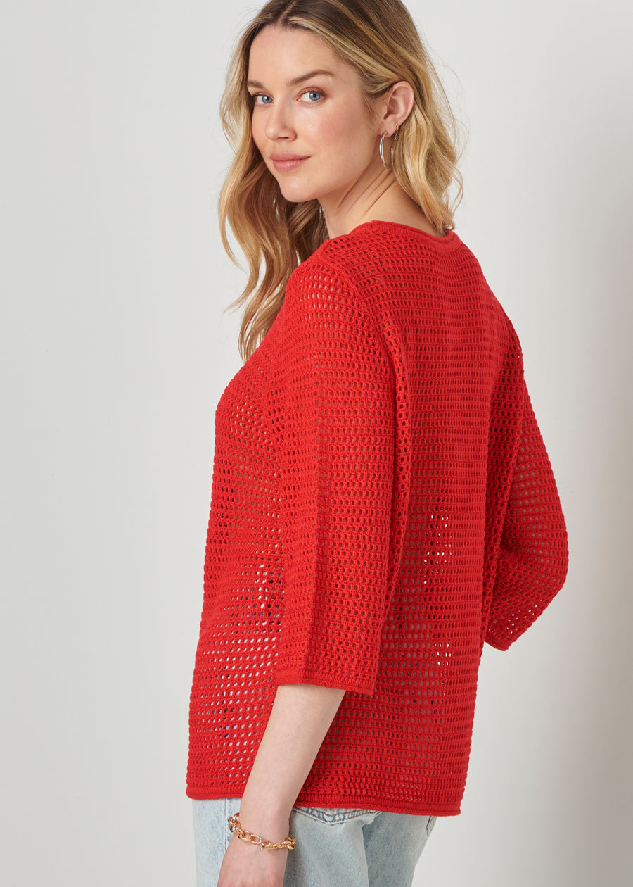 Knit Mesh Sweater 8