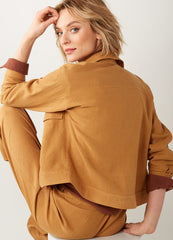 Emily Linen Moto Jacket