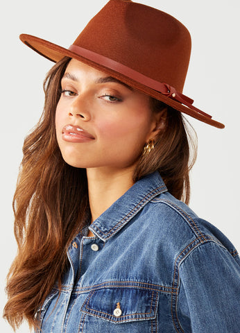 Buckled Felt Fedora